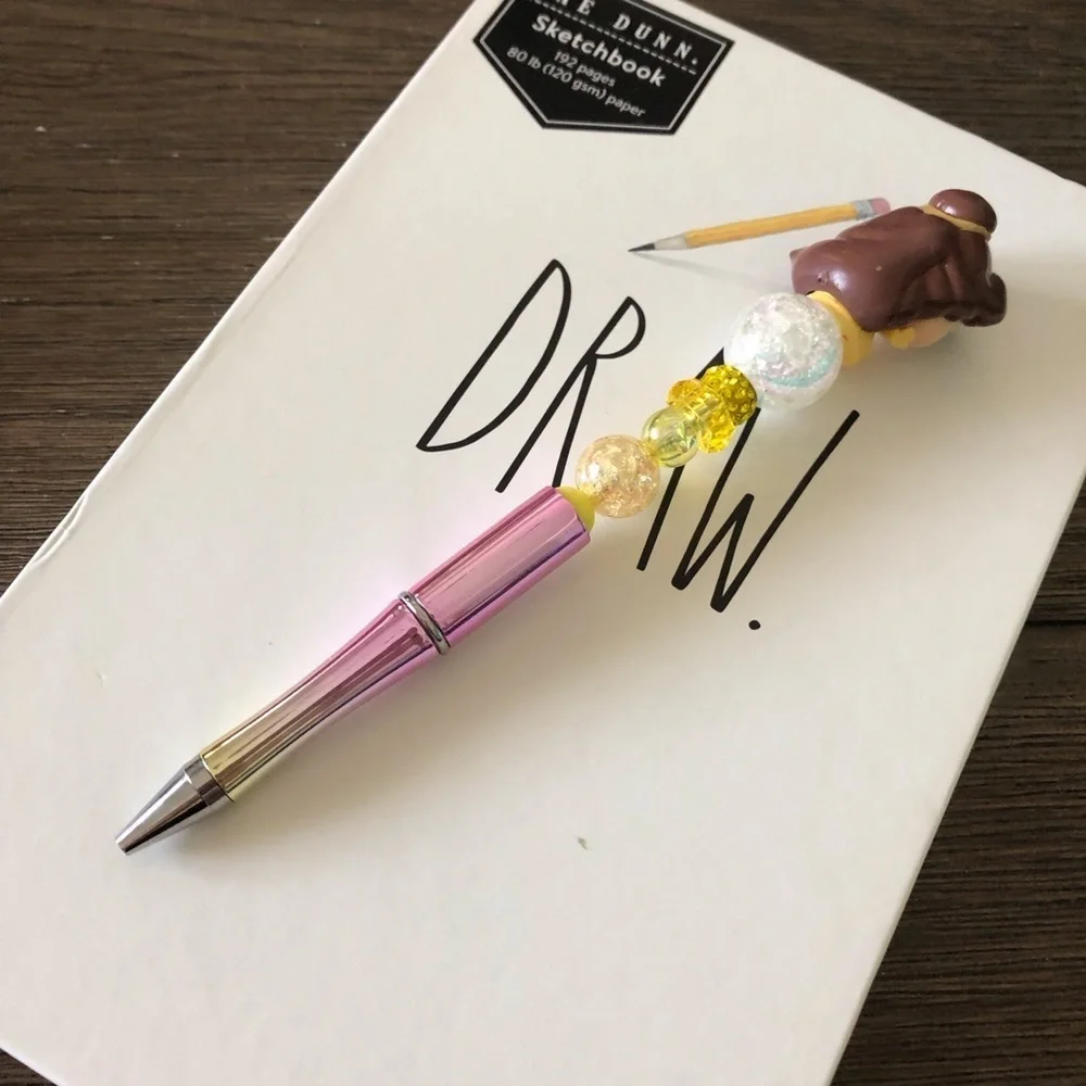 Disney Doorables: Beauty and the Beast: Belle handmade beaded pen